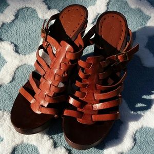 BCBG Boho Chic Wooden Clogs